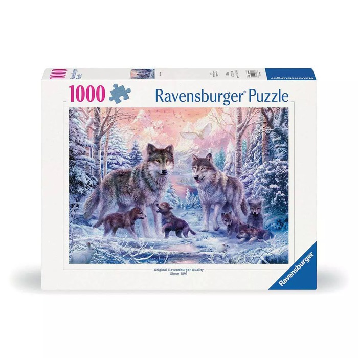 Arctic Wolves – 1000 Pieces (box) Arctic Wolves – 1000 Pieces – Ravensburger puzzle box