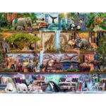 Wild Kingdom World – 2000 Pieces – finished puzzle image